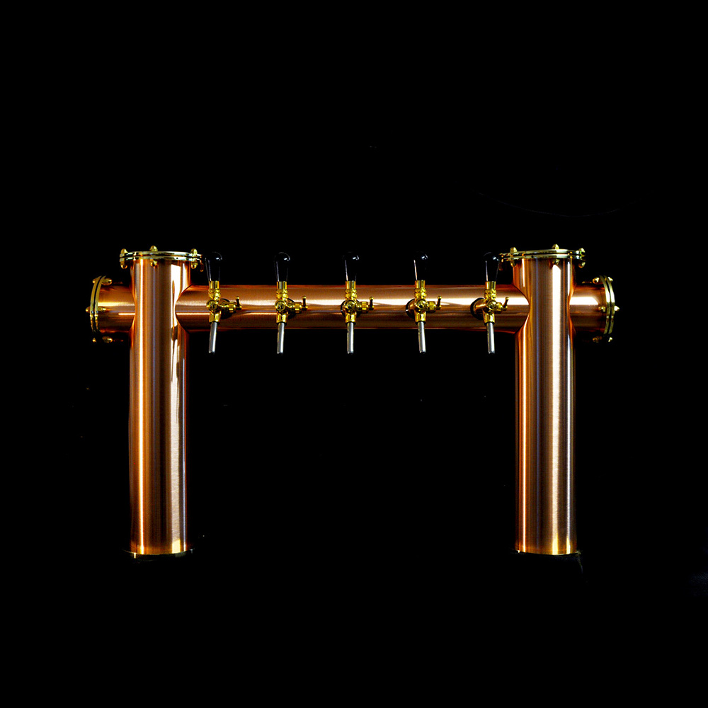 Bramka miedziana industrialny loft nalewak do piwa