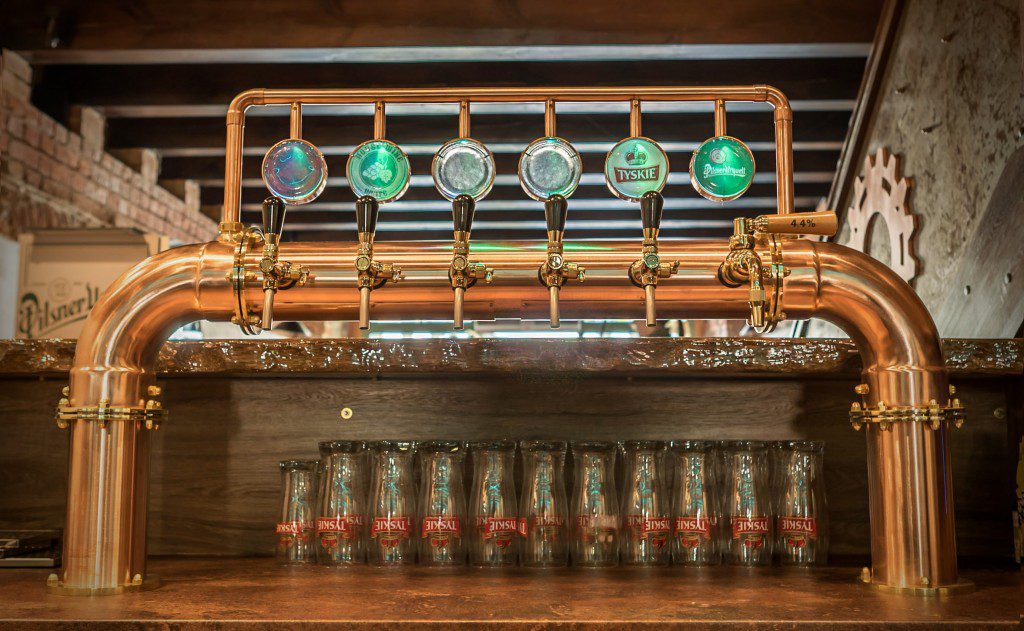 nalewak do piwa lanego miedziany